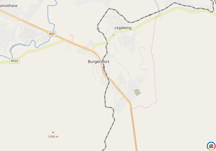 Map location of Burgersfort